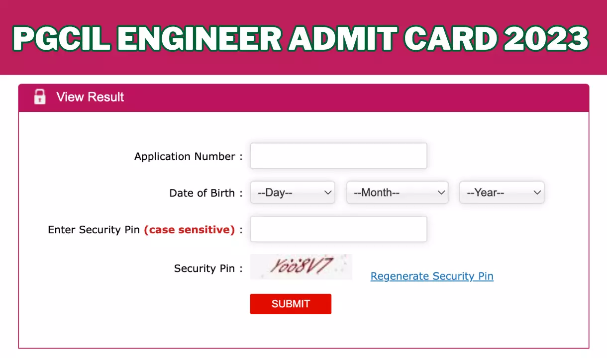 PGCIL Engineer Admit Card 2023