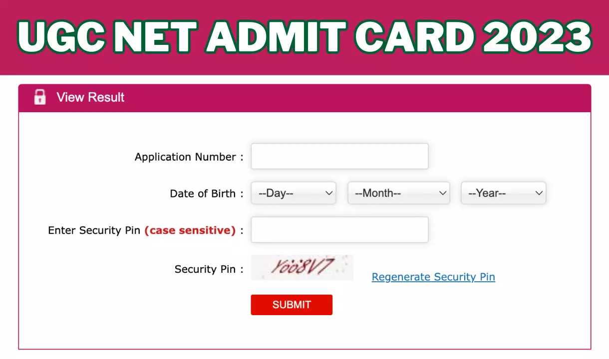 UGC NET December Admit Card 2023