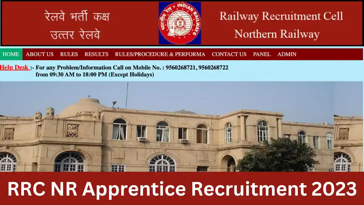 RRC NR Apprentice Recruitment 2023 Apply online