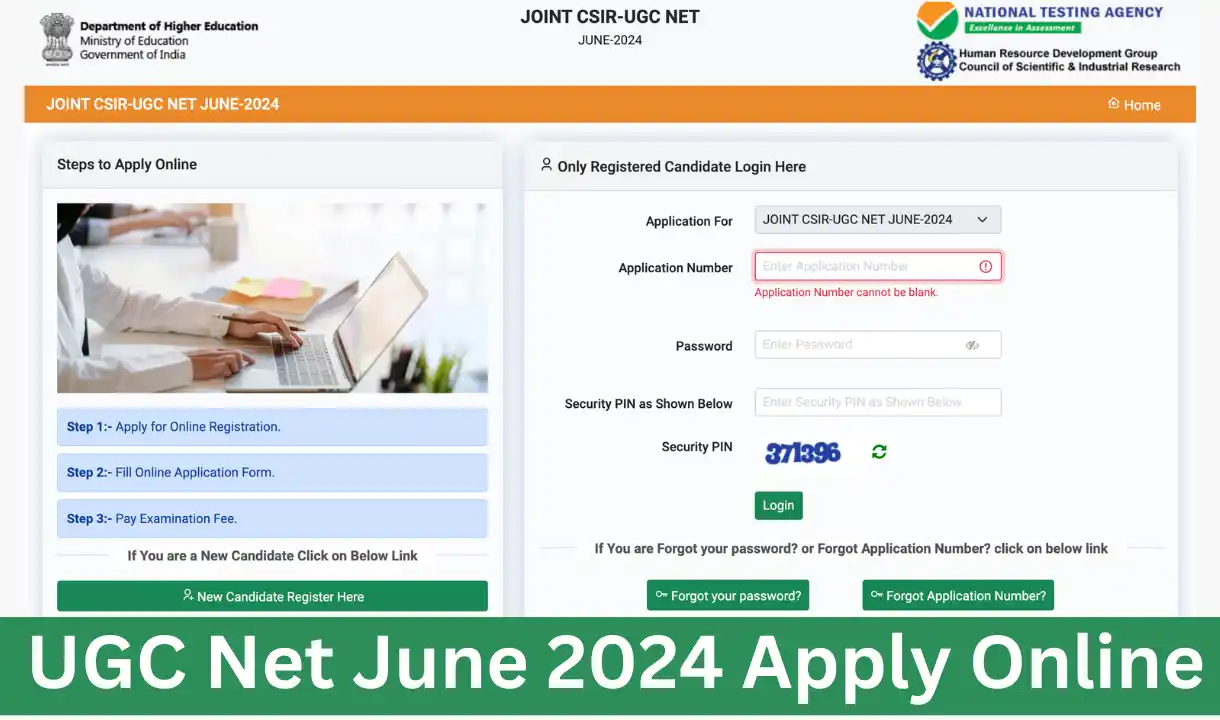 CSIR UGC Net 2024 Apply Online