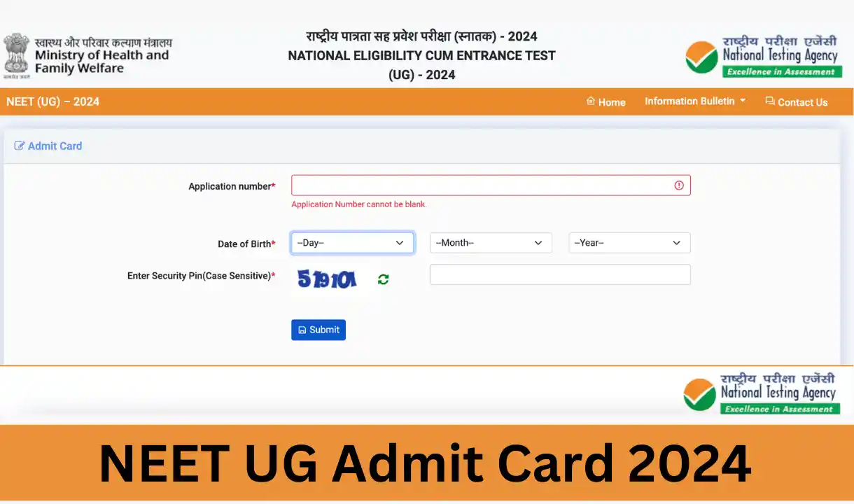 NTA NEET UG Admit Card 2024 Download